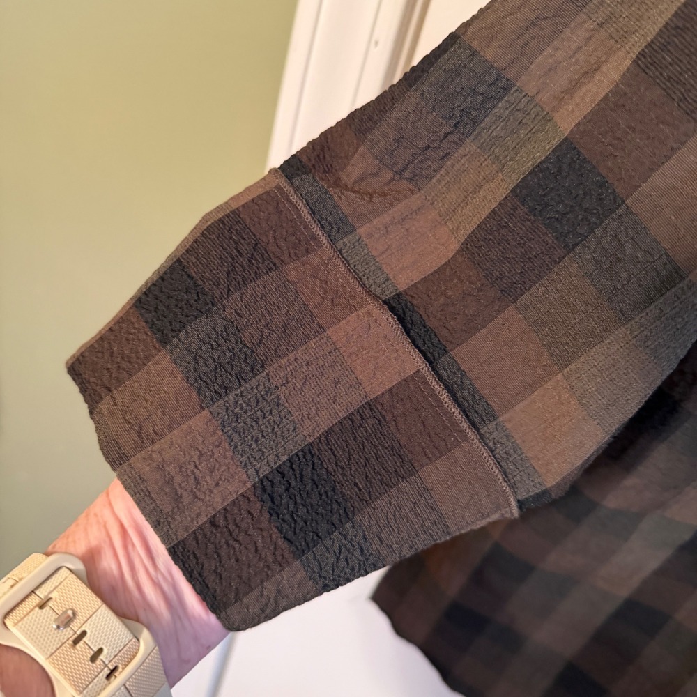 Vintage Habitat Java Brown Pullover Tunic Small O… - image 5